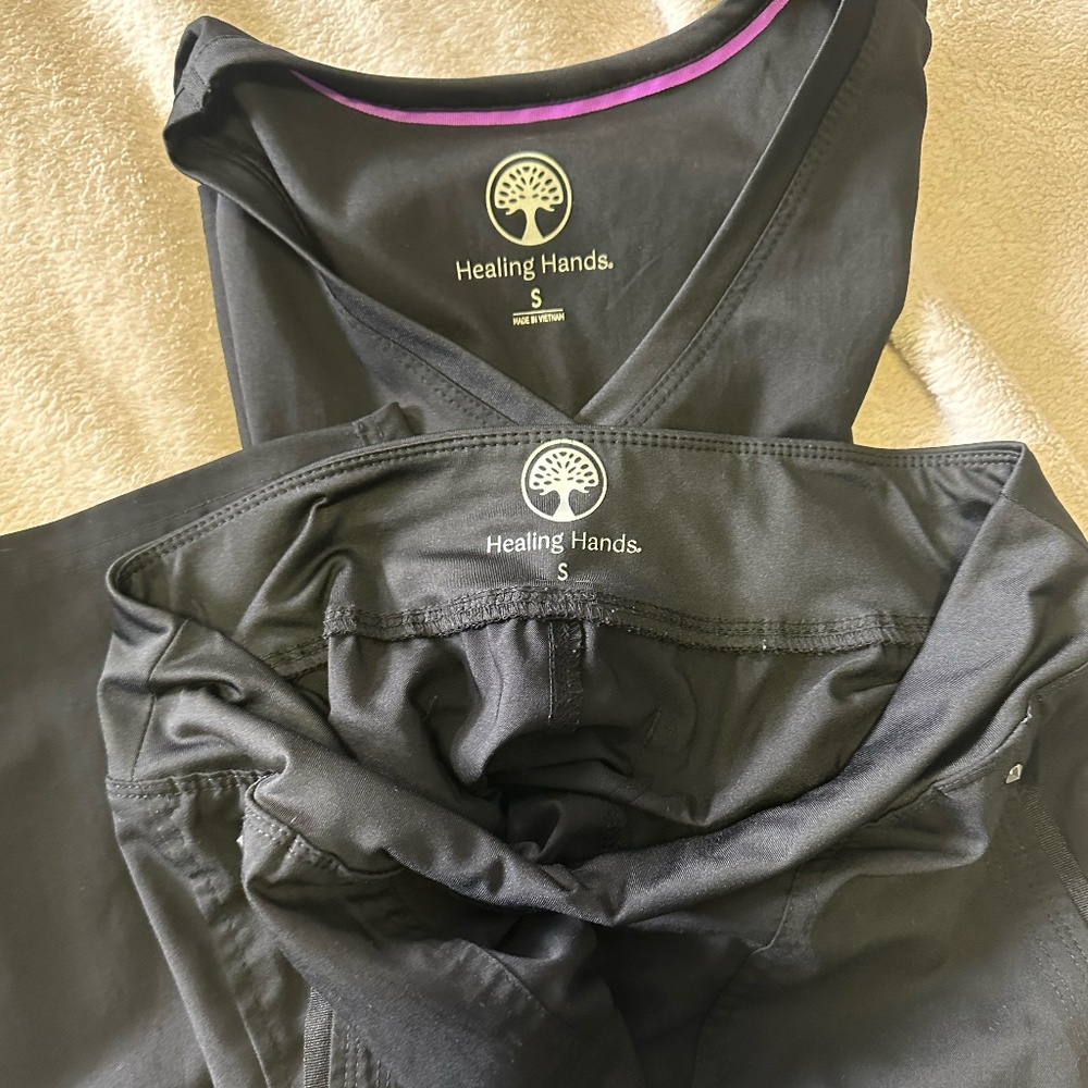 Black Healing Hands Scrubs